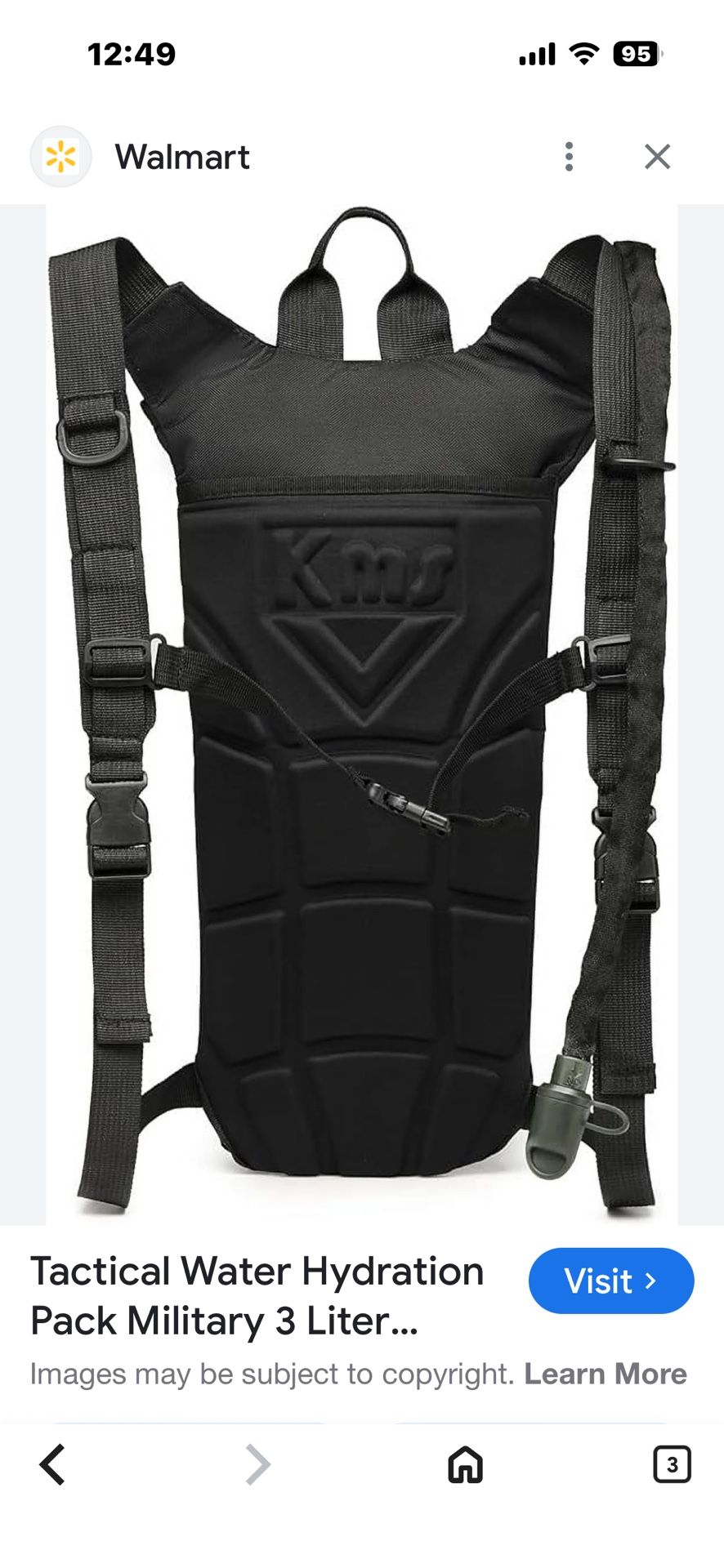 KMS hydration Back Pack