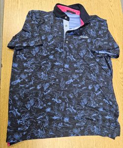 Pre-owned Greyson What Lies Beneath Polo (Desert Mountain Emblem), Men's Size Large