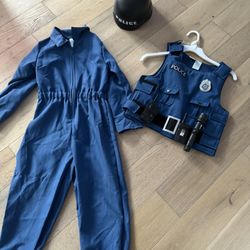 halloween costume Police size 5-6