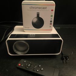 Google Chromecast + Projector Cibest W13