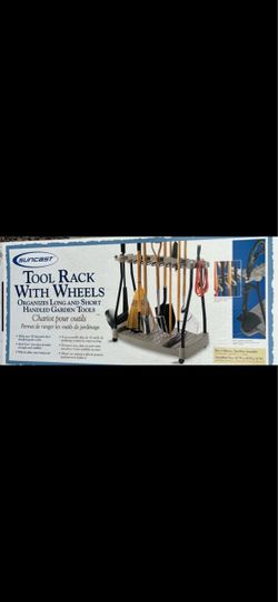 Suncast Tool Rack with Wheels