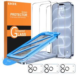 iPhone Tempered Glass Screen Protector Set