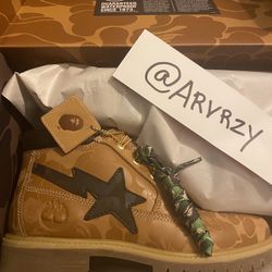 Timberland X Bape Chukka Boots 7.5