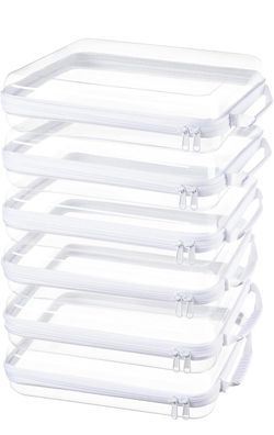 Clear Zippered Packing Cubes Set