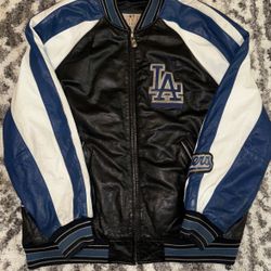 Vintage Leather MLB LA Dodgers Jacket