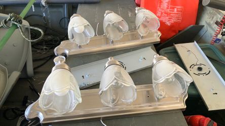 Two vanity lights