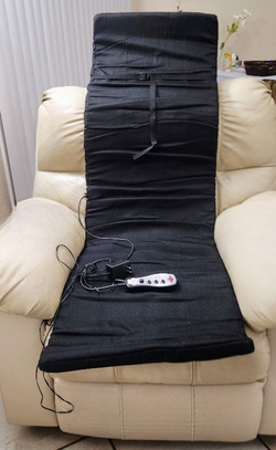 💫 Sunbeam Heated Cushioned Black Massager Full Body Size Mat