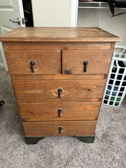Small Wood Dresser 