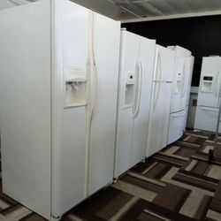 White Refrigerators Side By Side Top N Bottom