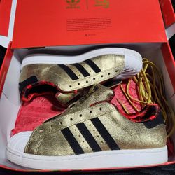 Men's Adidas Superstars US 10.5  Year Of The Horse
