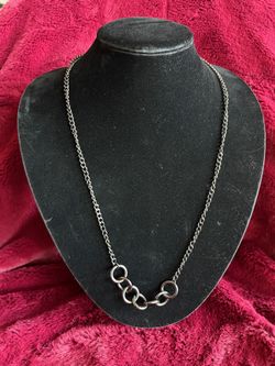 Gun Metal Grey Chain Mens Necklace
