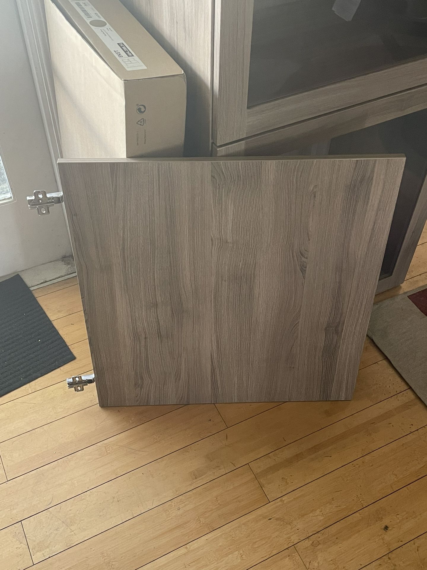 IKEA Besta Door And Shelves Walnut Grey Effect