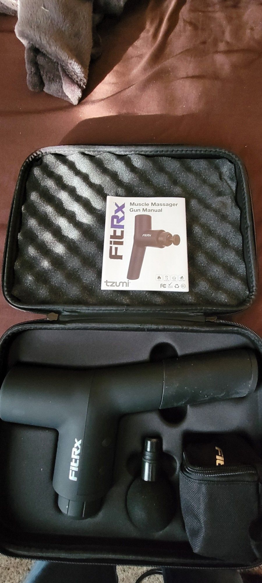 Like New Fit Rx Massage Gun W/case