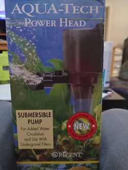  Power Heater Submersible Black Pump for Aquariums, 1 Count.  Aqua-Tech
