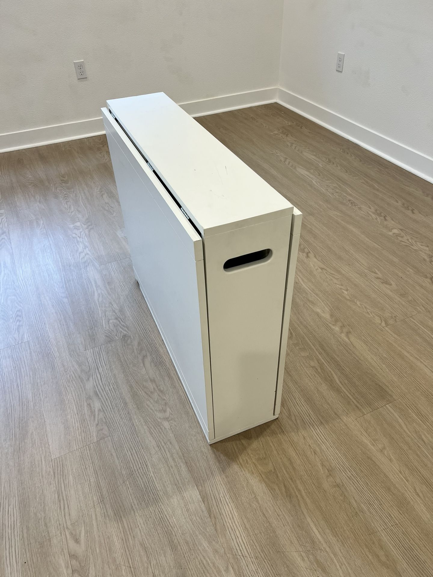 Crate & Barrel Folding Table - White
