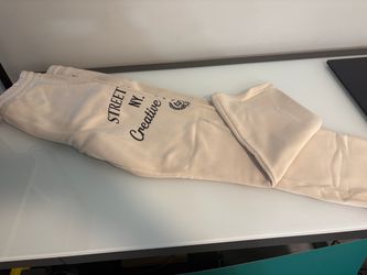 Large beige sweatpants
