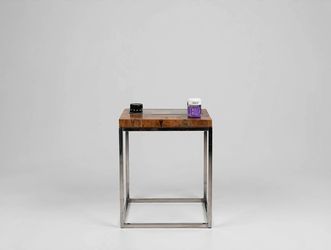 Small Chrome / Glass Side Table