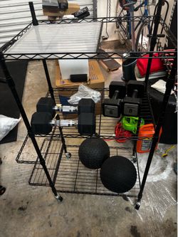 Gym storage rack
