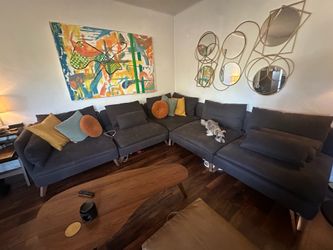 Modern Modular Sectional - Deep Seats - 109”x109” - $450 OBO