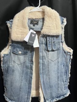 Guess Denim Sleeveless Jacket
