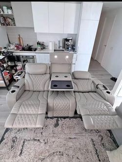 Massage Chair - Elite 86" Power Reclining and massaging double Sofa
