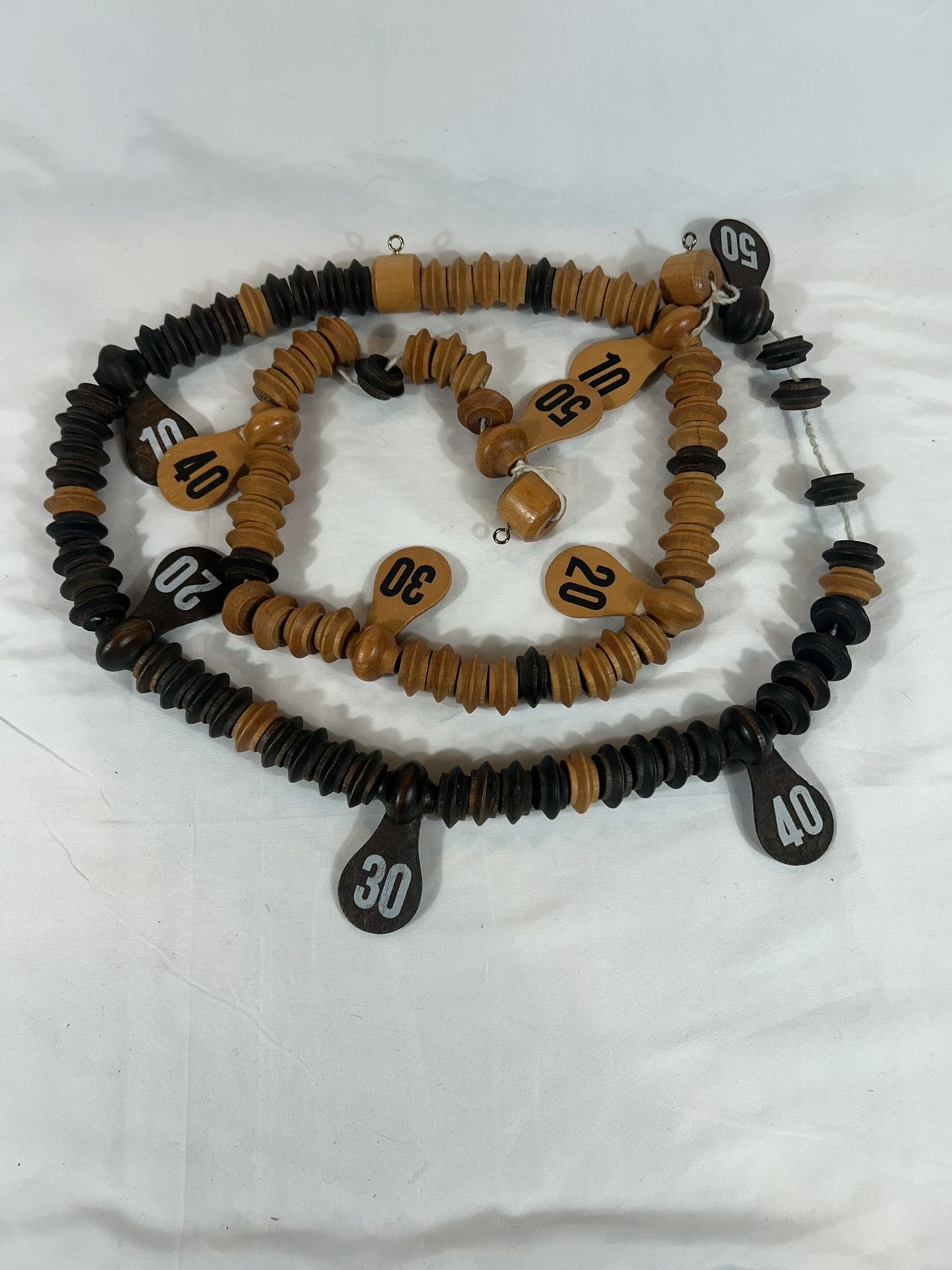 Vintage Wood Score Keeper Billiard Pool Score Beads 50 Score