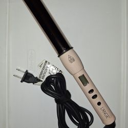 L'ange Hair Lustre Curling Wand with a 32mm Barrel Pink Great Condition  