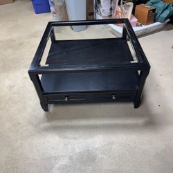 Good Solid Glass Top Table