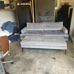 West Elm Andes couch sofa loveseat with ottoman