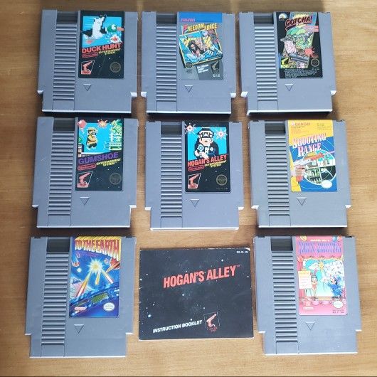 Nintendo NES Light Gun Games - Tested & Working