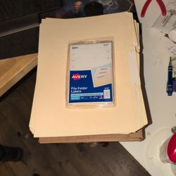 Manila Folders, Labels, And Dividers