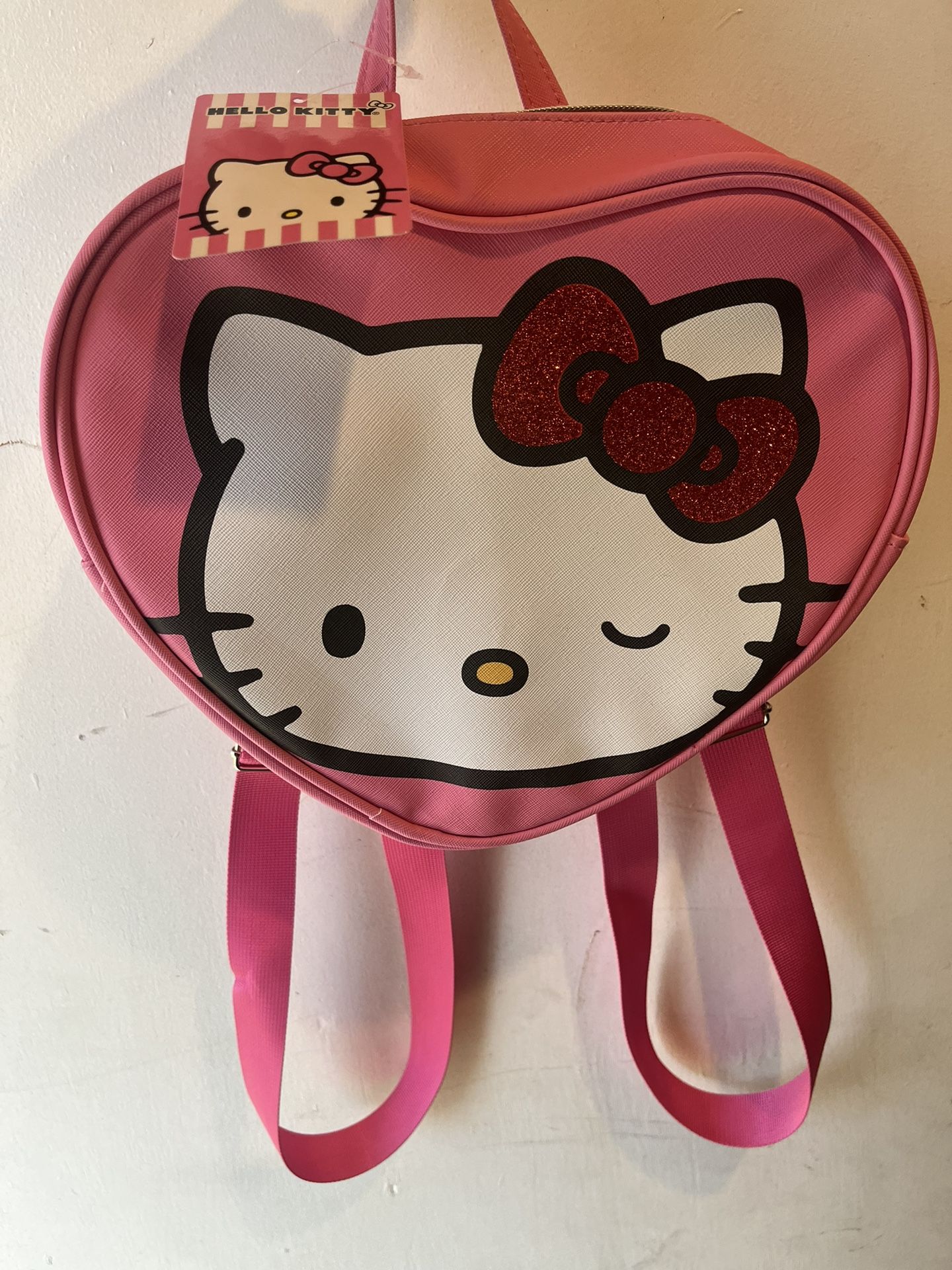 Hello Kitty Pink Heart Backpack Bag Sanrio