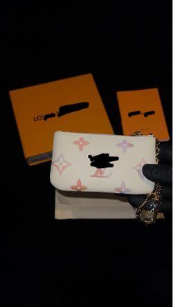 Women Premium Leather White/Pink Cardholder BRAND NEW
