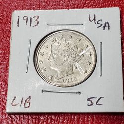 1913 Liberty Nickel Antique Restrike Coin