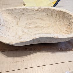 Large wood bowl