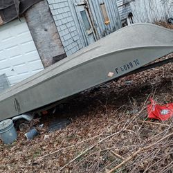 14ft Aluminum Boat With Mercury Outboard Engine & Trailer