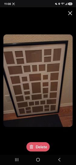 26x38 Picture or Poster Frame. Plastic Border and Cover. Great Condition. Must Pick Up In Horizon