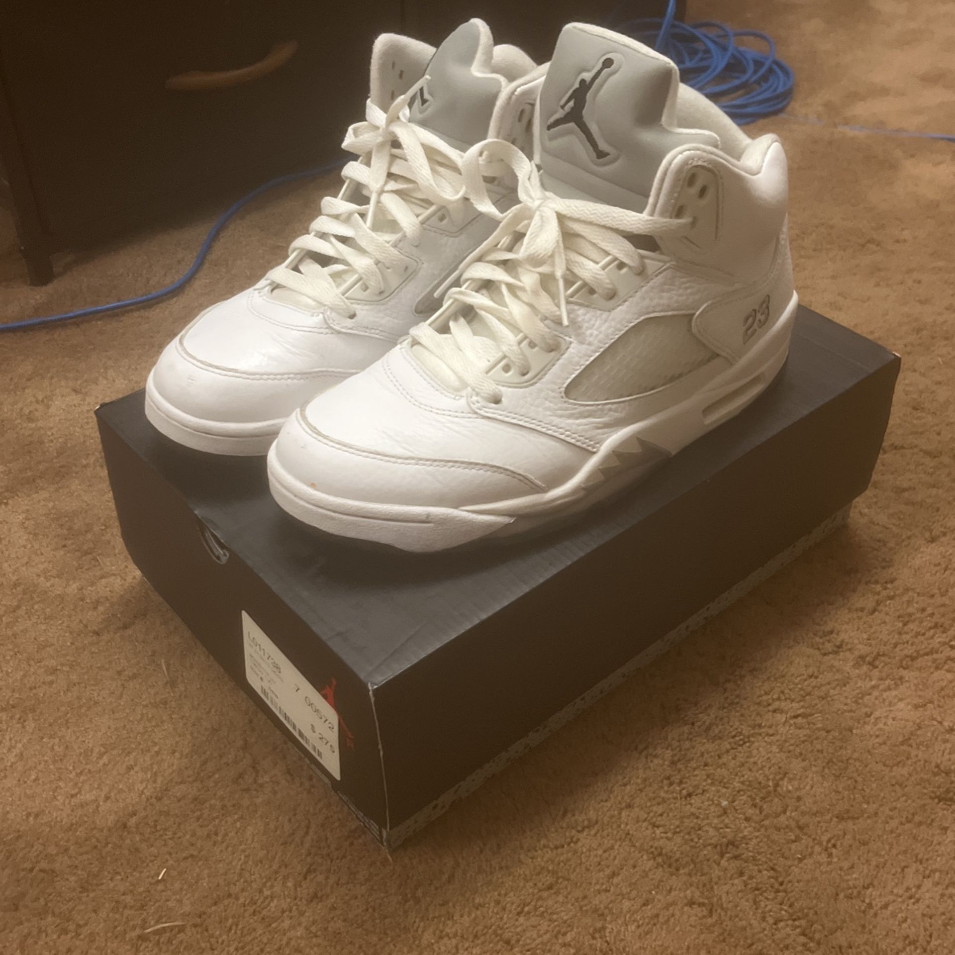 Air Jordan 5 Retro White Metallic 2015