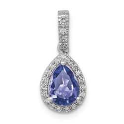 14K Tanzanite and Diamond pendant TAKING ORDERS LIMITED QUANTITY!