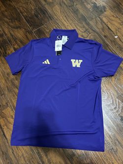 adidas Men’s Purple Washington Huskies Ultimate 365 Polo Size Large