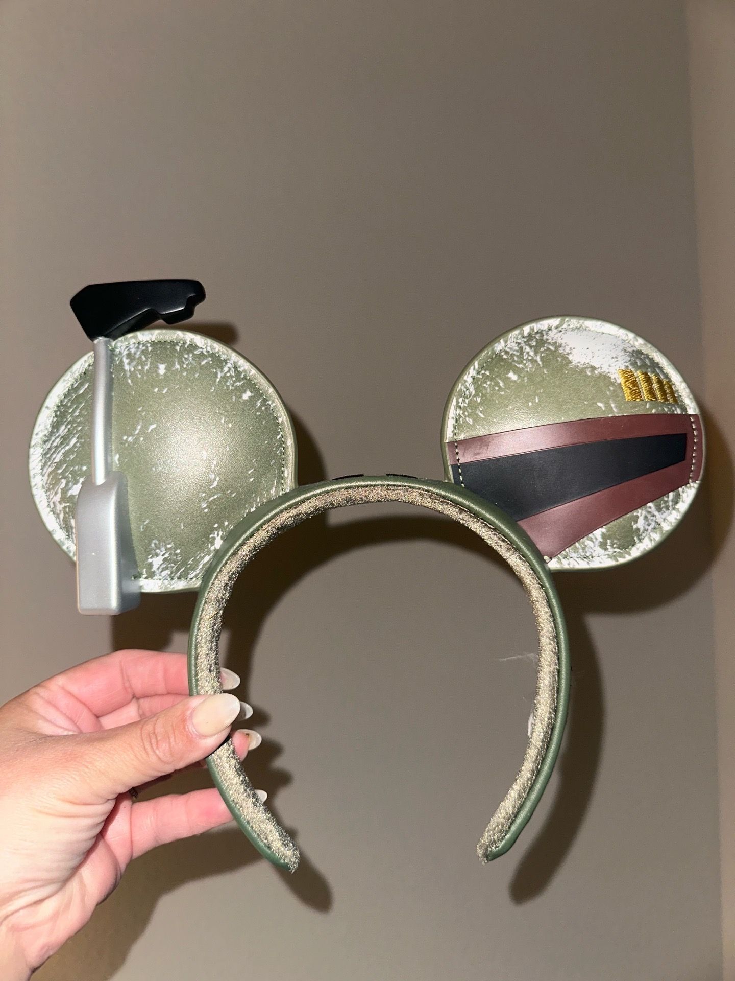 Authentic Minnie Mouse Ears (Boba Fett)