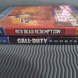 Ps4 Games..Red Dead Redemtion 2, And COD:Ghosts