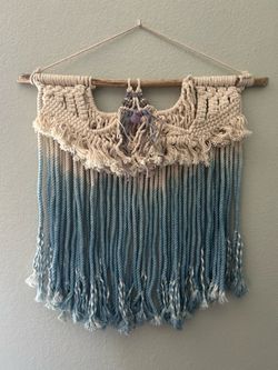 Handmade Macrame on Real Driftwood