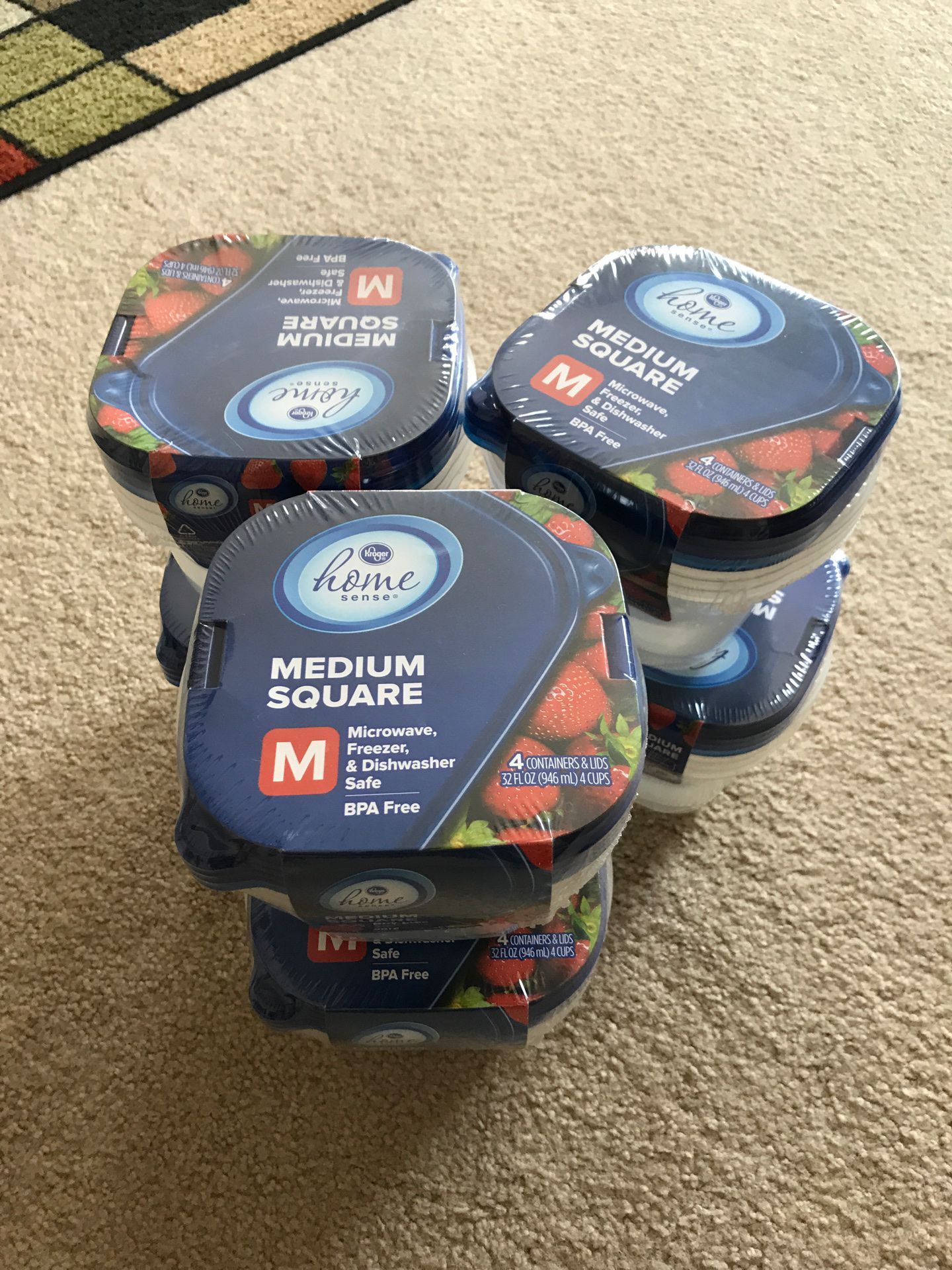 Storage containers brand new unopened