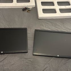 Two HP Monitors EliteDisplay E231i