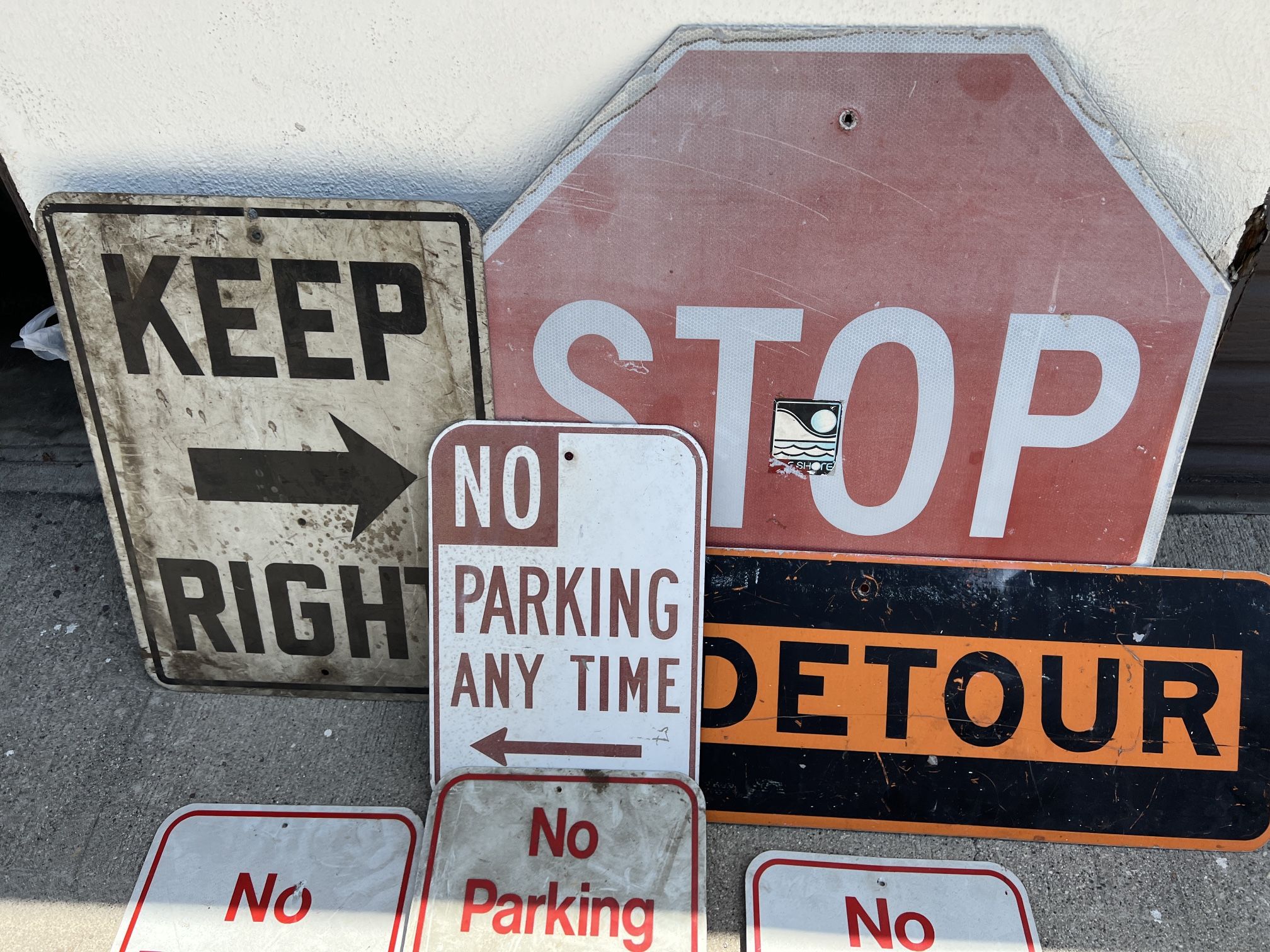 Old Vintage Street Signs / Stop Sign