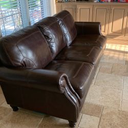 Leather sofa