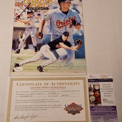 Cal Ripken Jr. Sign Legend Sports Magazine Baltimore Orioles J S A C O A