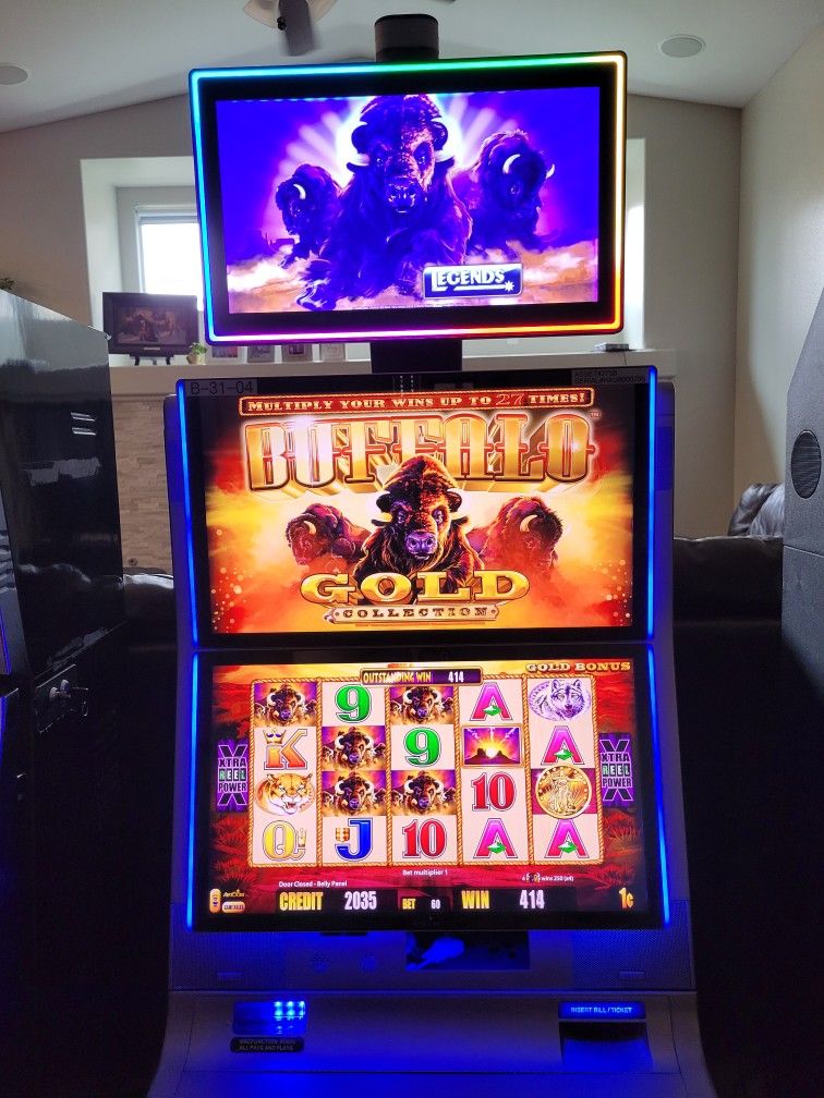 Slot Machine Buffalo Gold Collection Aristocrat Buffalo Home Arcade Gameroom Mancave Casino Collectible