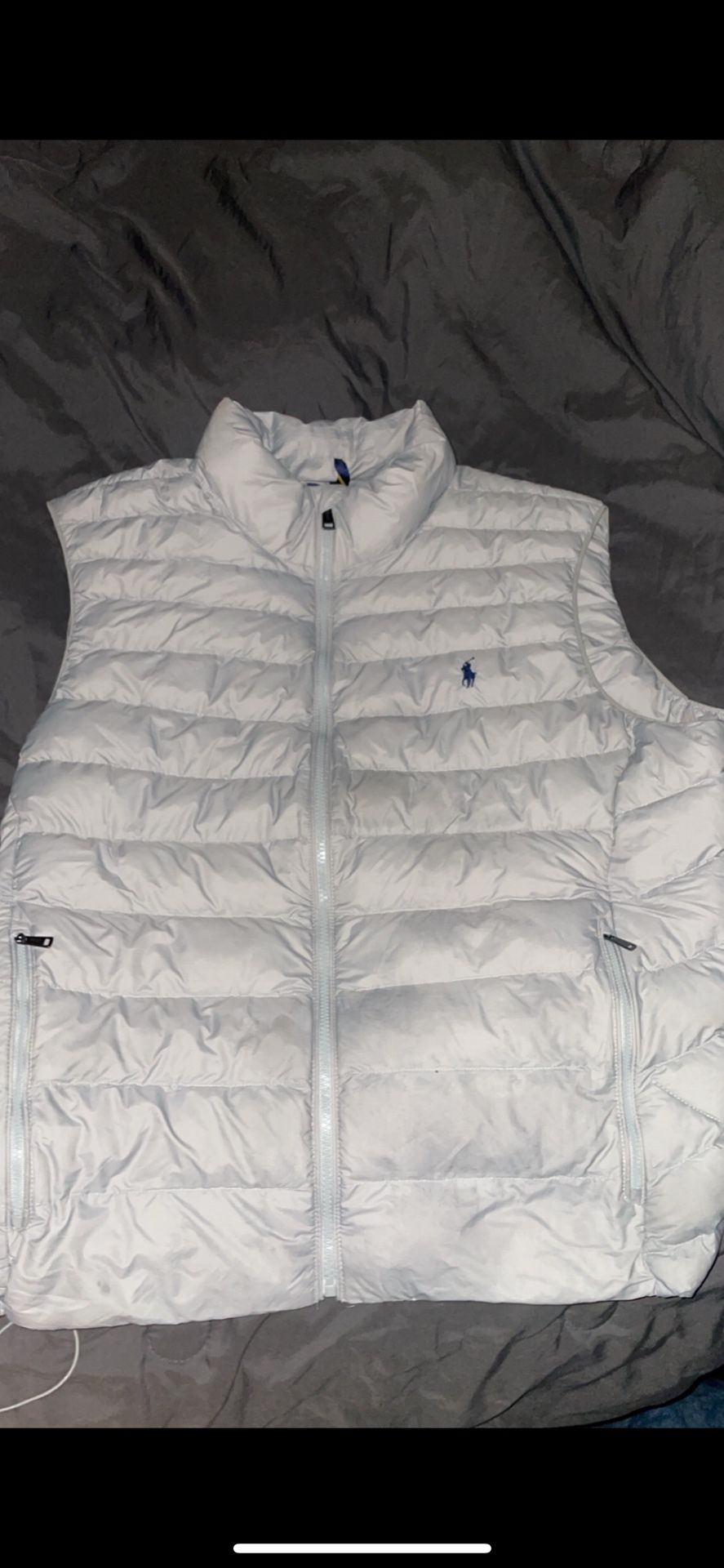 Grey polo puffer